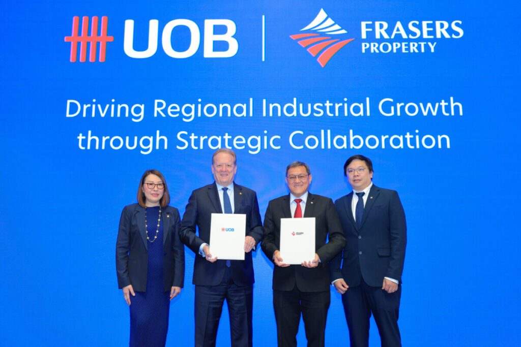 ยูโอบีผนึกเฟรเซอร์ส พร็อพเพอร์ตี้ฯ เสริมแกร่งลงทุนอุตสาหกรรมในไทย เวียดนาม อินโดนีเซีย รับศักยภาพอาเซียนพุ่ง