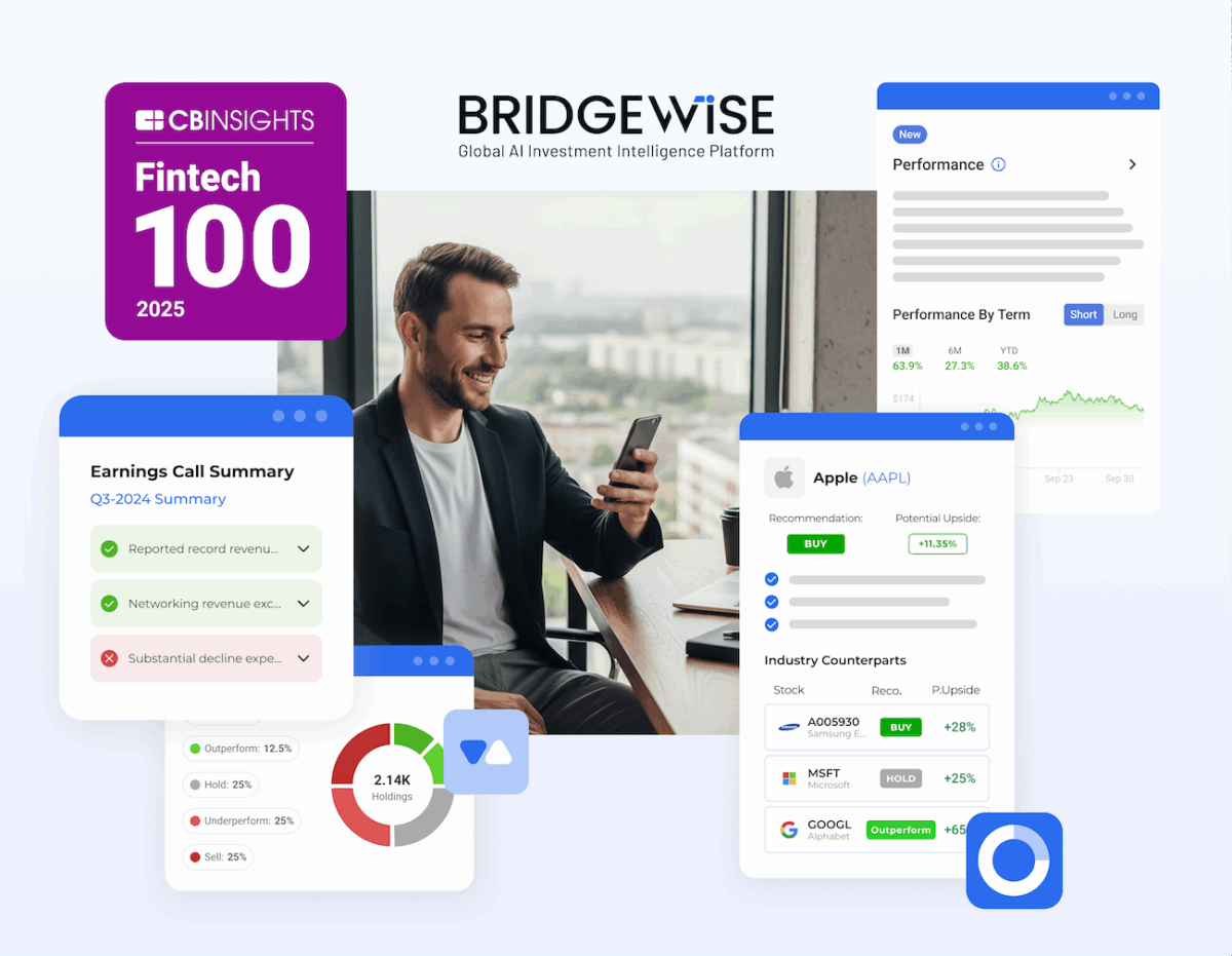 BridgeWise ผู้นำ AI วิเคราะห์การลงทุน ทะยานติด TOP 100 Fintech ระดับโลก ปี 2025 โดย CB Insights
