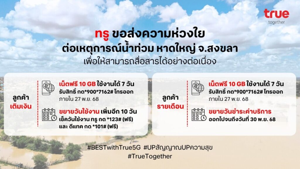 ชู “โมเดลทุ่งสง” กู้โครงข่าย ย้ำบทบาท True UP สัญญาณทุกสถานการณ์